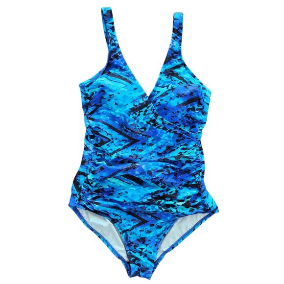 Miradonna By Miraclesuit One Piece Swimsuit 12/14 Beach Vacation Resortwear - Picture 1 of 5